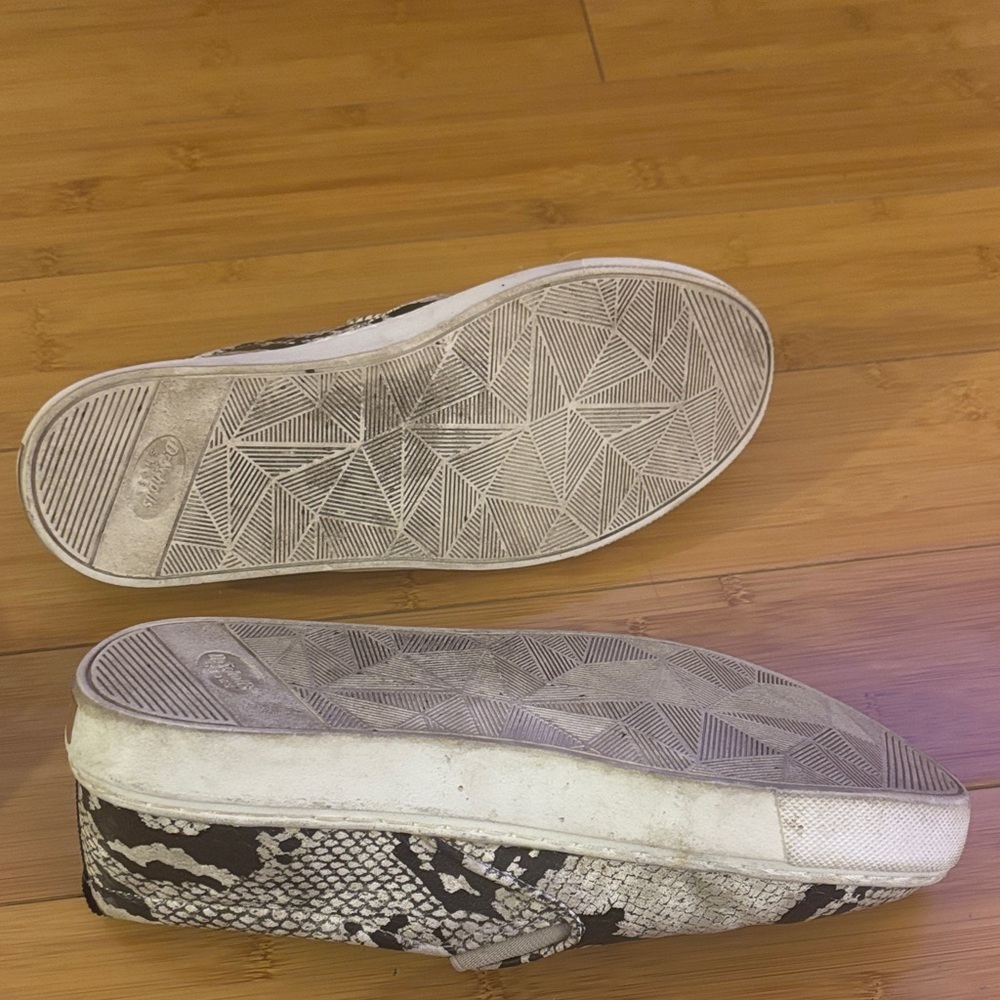 Dr. Scholl's Black and Gray Snakeskin Slip-On Sneakers - Picture 5 of 5